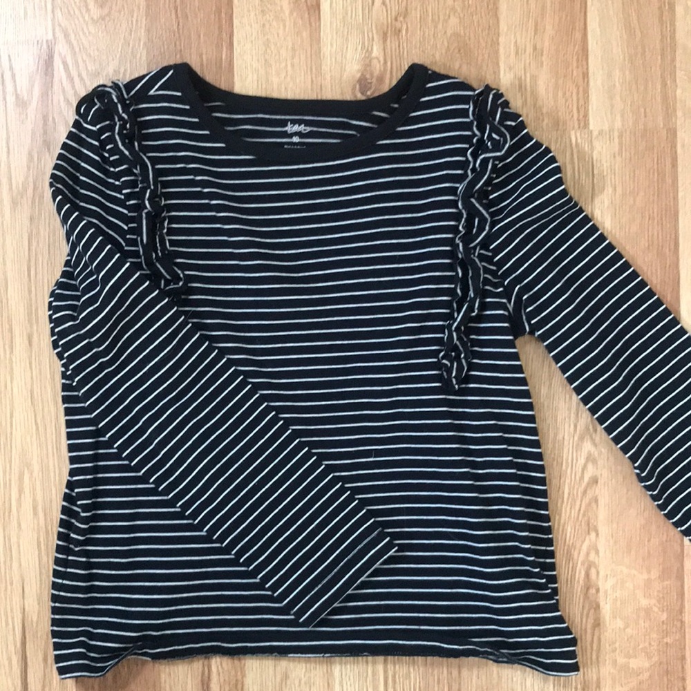 Tea brand girls long sleeve tee